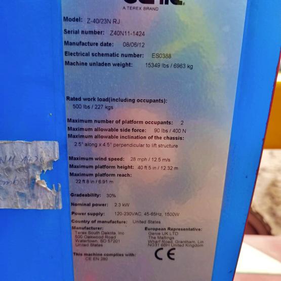 Podnośnik koszowy Genie Z40/23N RJ 