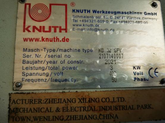 KNUTH KB 32 SFV - wiertarka kolumnowa do metalu