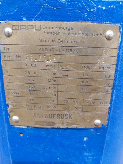 Pompa ORPU KRD 1G-B/145/6 | 4 kW | Wydajność do 80 m³/h  (4)